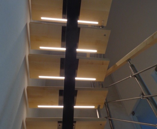 Escalier limon central