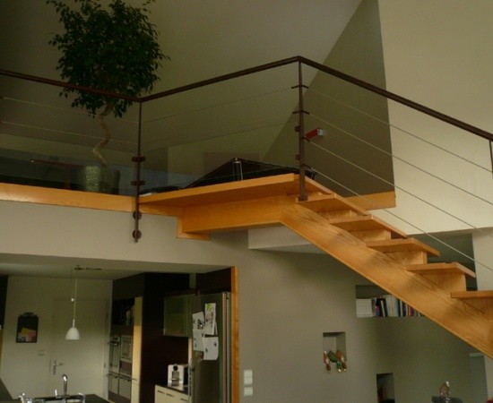 Escalier limon central