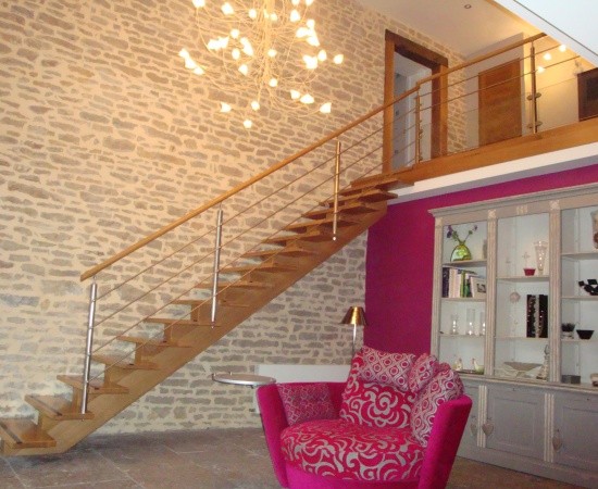 Escalier limon central