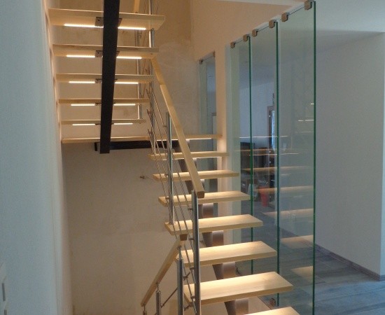 Escalier limon central