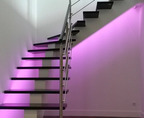 Escalier limon central